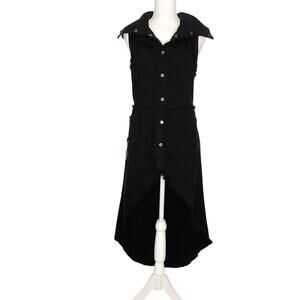 Chintimani Alchemistry Black Long Length Vest Medium